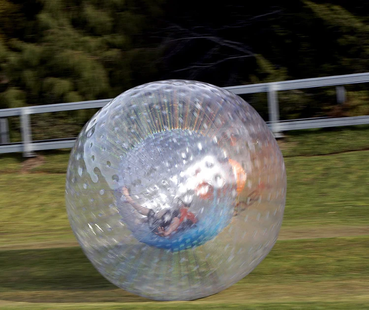 giant inflatable ball to ride in