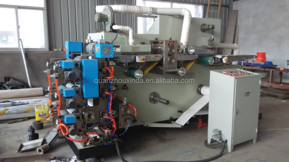 Automatic high speed paper cup tray cutting color printing making machine