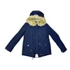 Wholesale new clothing fur trench mens winter long jackets hooded loose coat