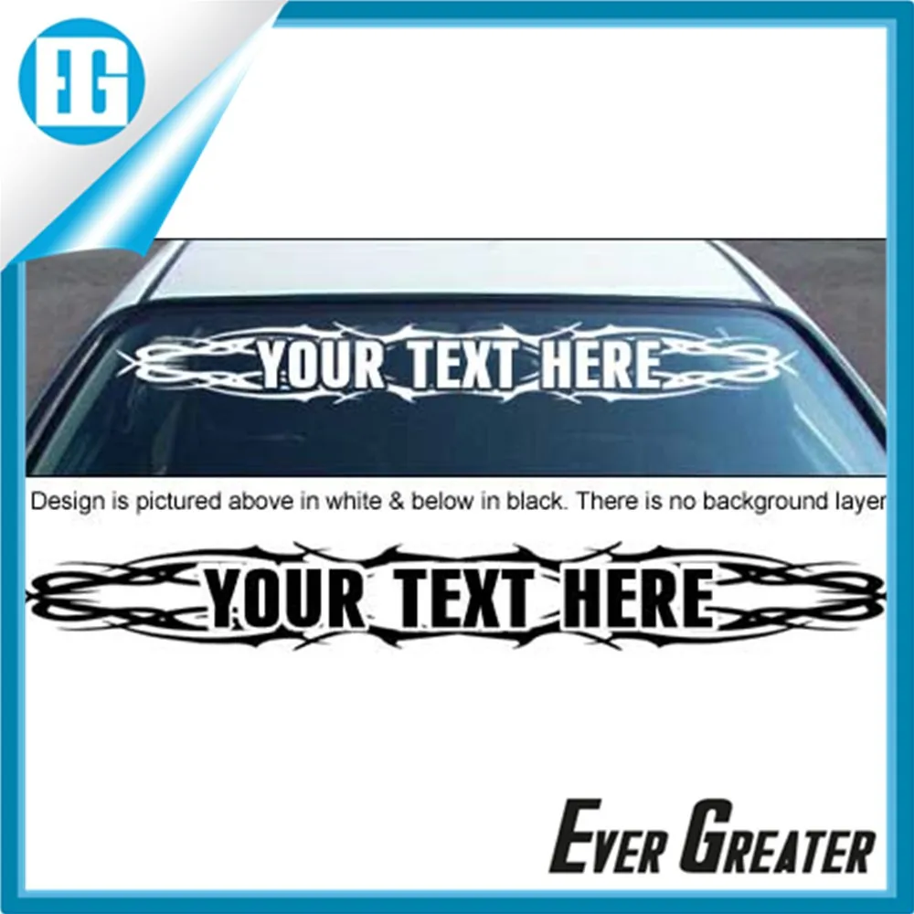 Custom Car Windshield Sticker Design,Uv Resistant And Outdoor Durable Buy Car Windshield