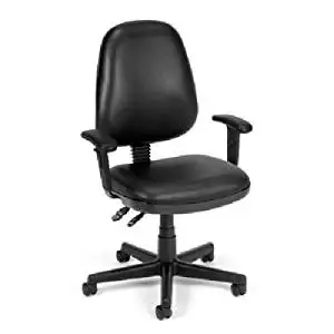BEF5049925 - Best Black Vinyl Posture Chair with adjustable arms 118-2-606AA