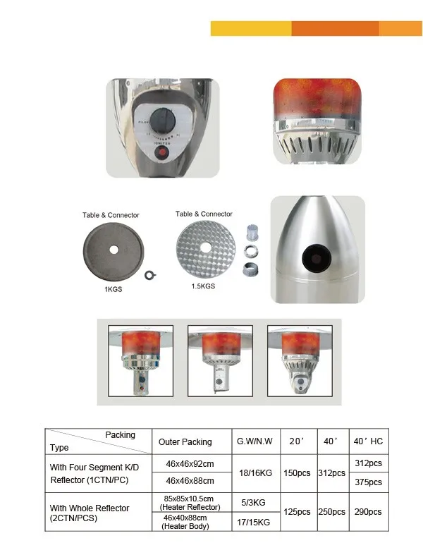 Satellite Luxell Heater Patio Heater Stainless Steel Black Ce Gardensun 500013000w Buy