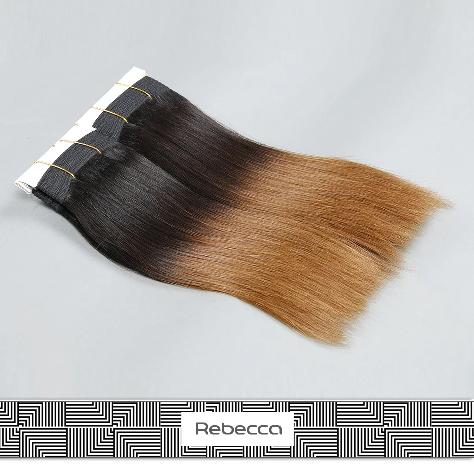 Rebecca Fashion Noble Remy Hair Brazilian Hair Weave Omber Hair