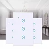 Wholesales EU US type crystal glass wifi smart touch switch board
