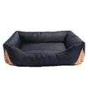 Waterproof Bolster Dog Bed with Reversible Color Design Durable Indoor or Outdoor Pet Bed