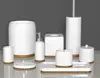 Innovative Ceramic or Polyresin Material Household Bathroom Accessory Sets
