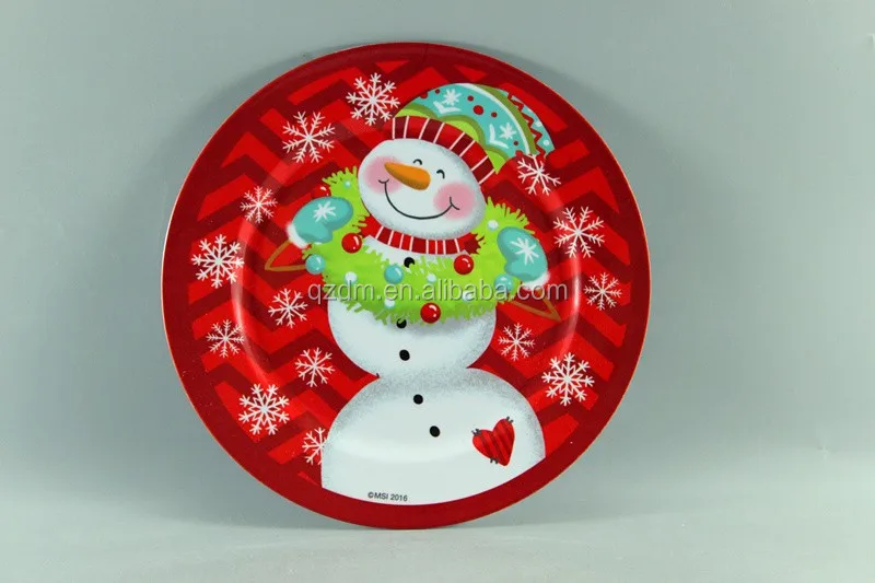 2017 New Design Melamine Christmas Plate And Dish