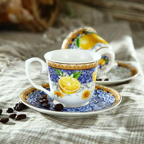 tea cup standard iso of Bone Coffee Saucer New 100cc Italian Elegant And Cup China