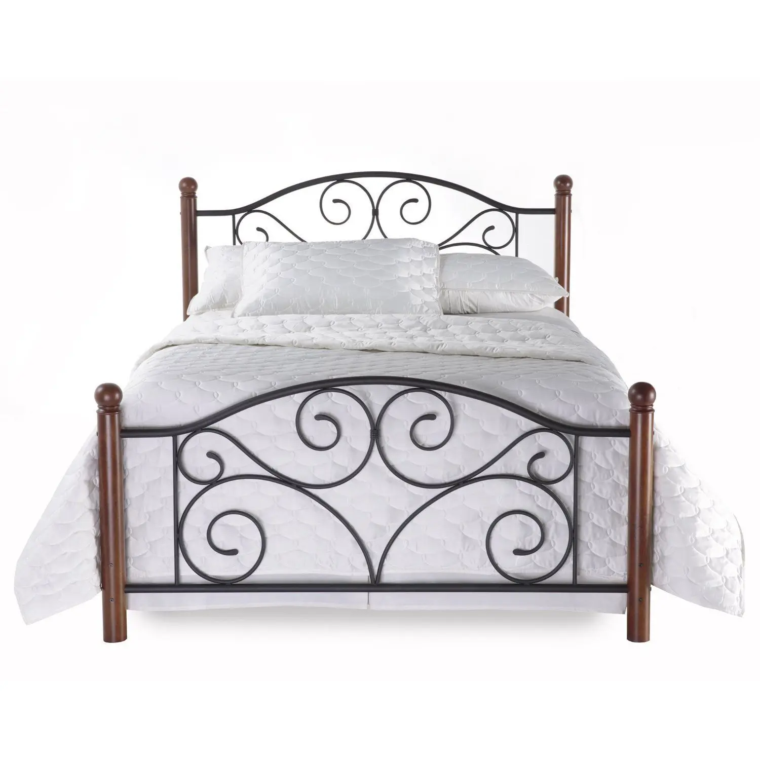Cheap Bedroom Furniture Metal Pipe Double Beds Steel Metal Bed With