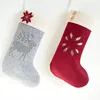 Accept customer design felt Christmas socks for home decoration