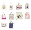 Customized cotton canvas tote bag no minimum with printed logo