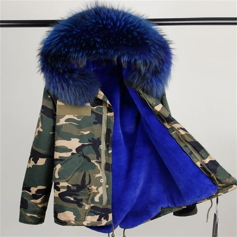 camouflage jacket fur hood