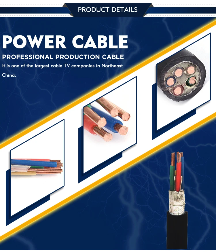 Yjv Power Cable/0.6/1kv Xlpe Insulated Copper Conductor Electric Power