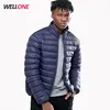 China factory OEM good price high quality 100%nylon navy men light thin down jacket