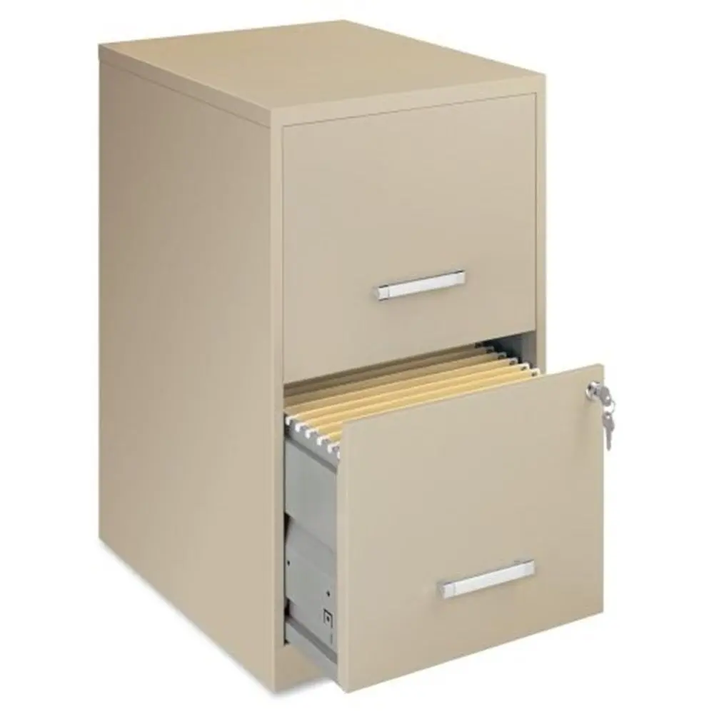 NEW filling cabinet Steel File Cabinet, 2-Drawer, 14-1/4"x18"x24-1/2", Putty