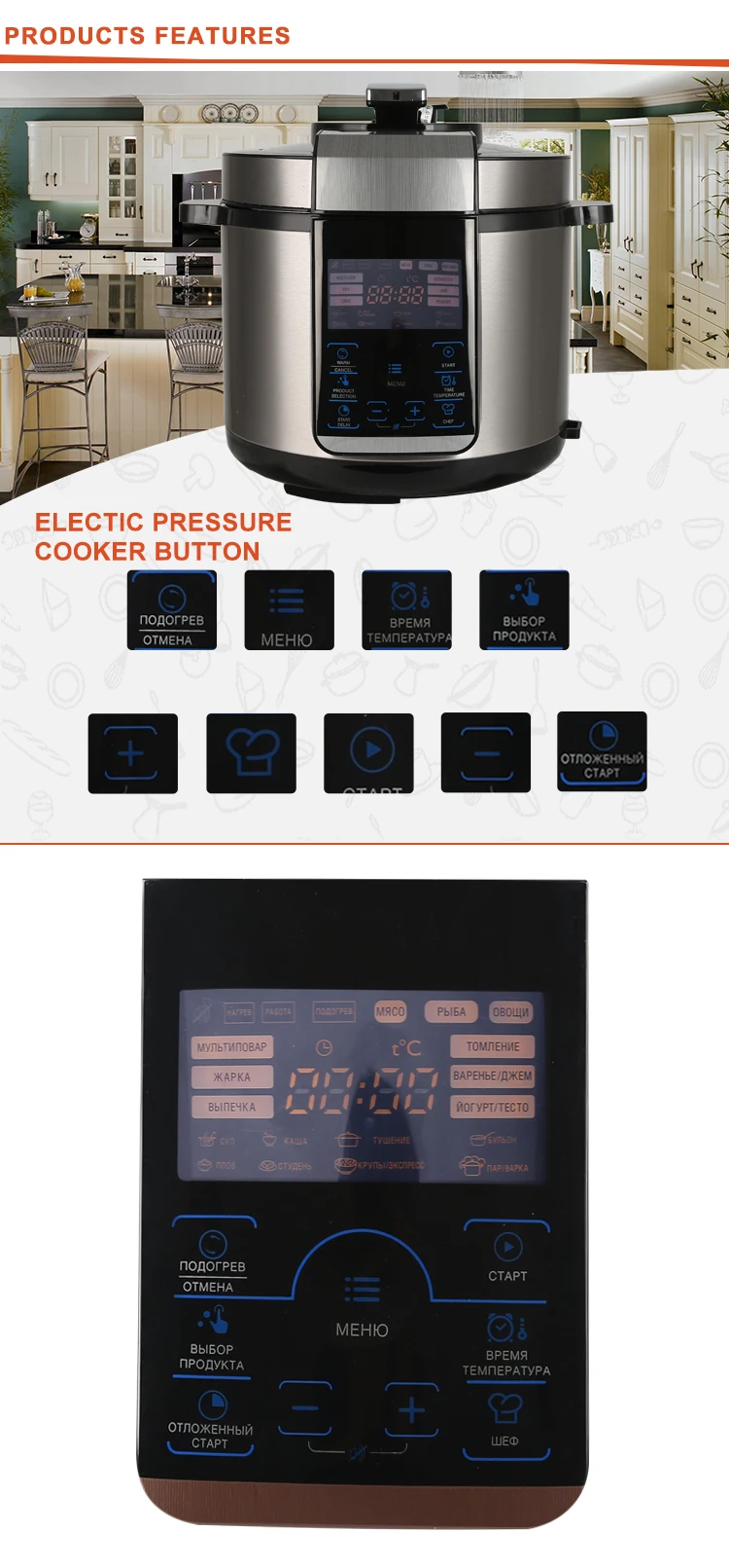 Fashionable Simple Design High Power Majestic Big Pressure Cooker Buy