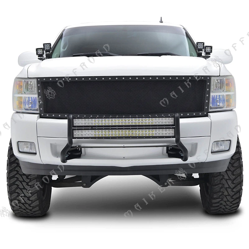 Led Front Bull Bar For 2007-2013 Chevy Silverado 1500 Gmc Sierra 1500 ...