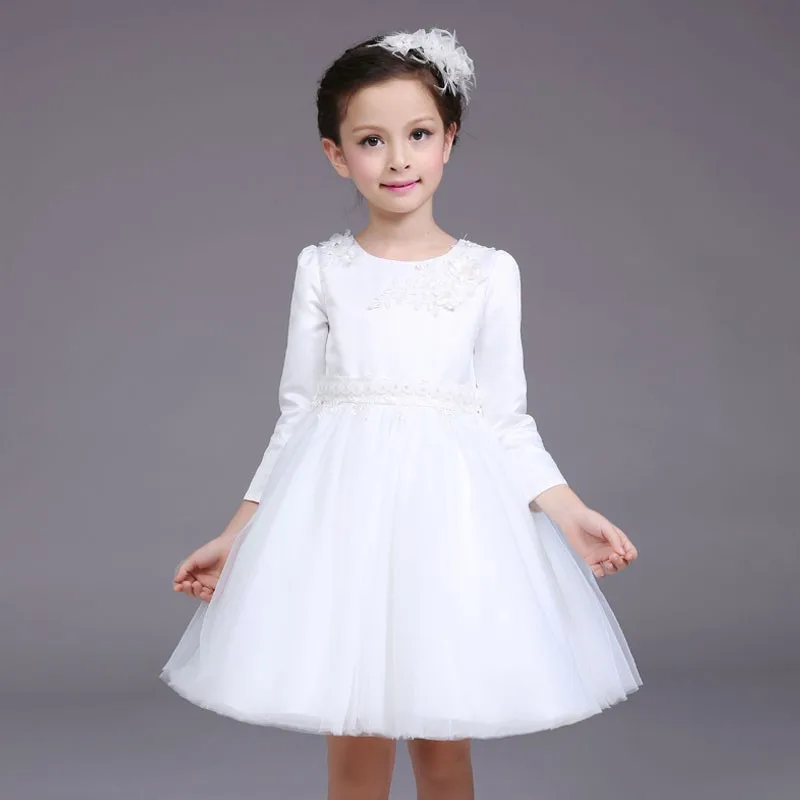 Baby Madchen Winter Party Kleid Kinder Kleider Designs Lange Armeln Kommunion Kleid Fur 3 9 Jahre Alten Weissen Blume Hochzeit Kleid Buy Einfache Long Sleeve Brautkleider Indischen Baby Kleid Designs Spitze Madchen Kleider Design