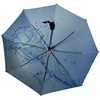 high quality advertising 3 fold custom sun folding umbrella automatic