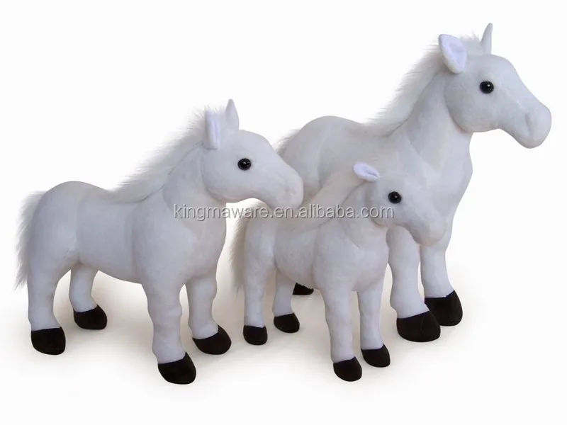 peluche cheval blanc