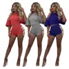 Women simple pant shirt new style two piece set women clothing bandage clothing set