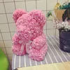 HI Preserved Roses 20/25/38/40/70cm Red Rose Flower Teddy Bear Plush Pillow Doll Birthday Christmas Wedding Valentine's Toy