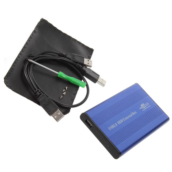 Usb 2.0 2.5" Ide Hard Drive Enclosure Disk Aluminum Hdd Case Enclosure Box External Hard Drive
