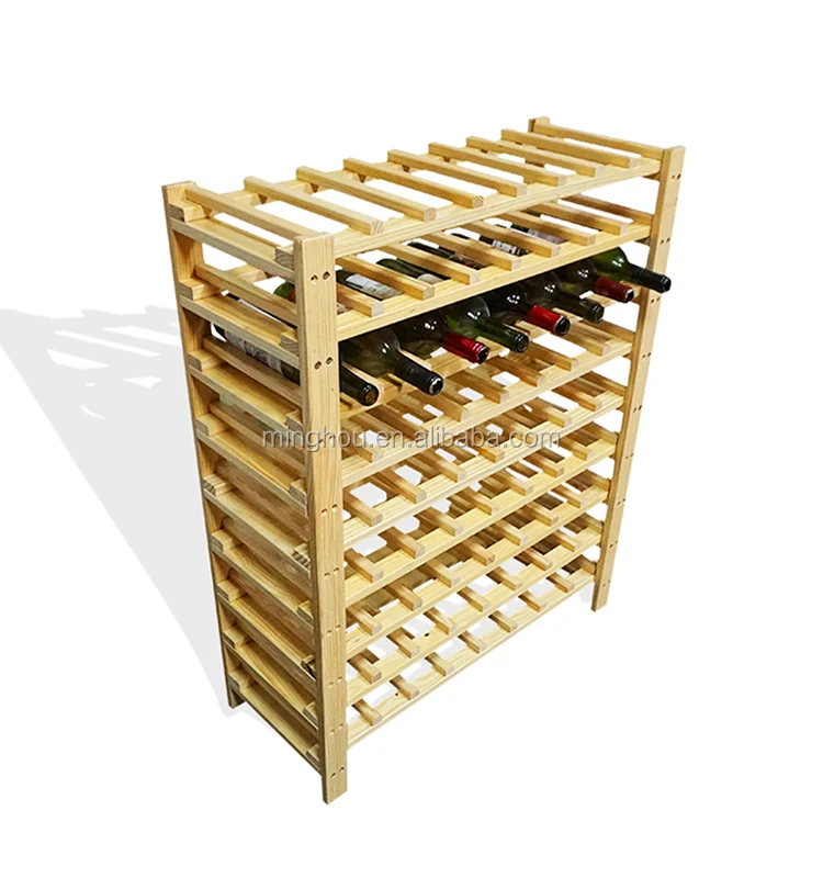 64 Bottles Wood Display Shelf With A Tilt Top Tilt Top Display Wood