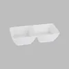 Cheap price rectangle divide ceramic white new buffet dish set / modern porcelain soy sauce dish