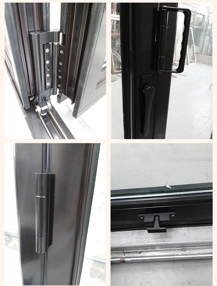 Super September Purchasing New product Italian bi-folding glass aluminum profile door with hardware