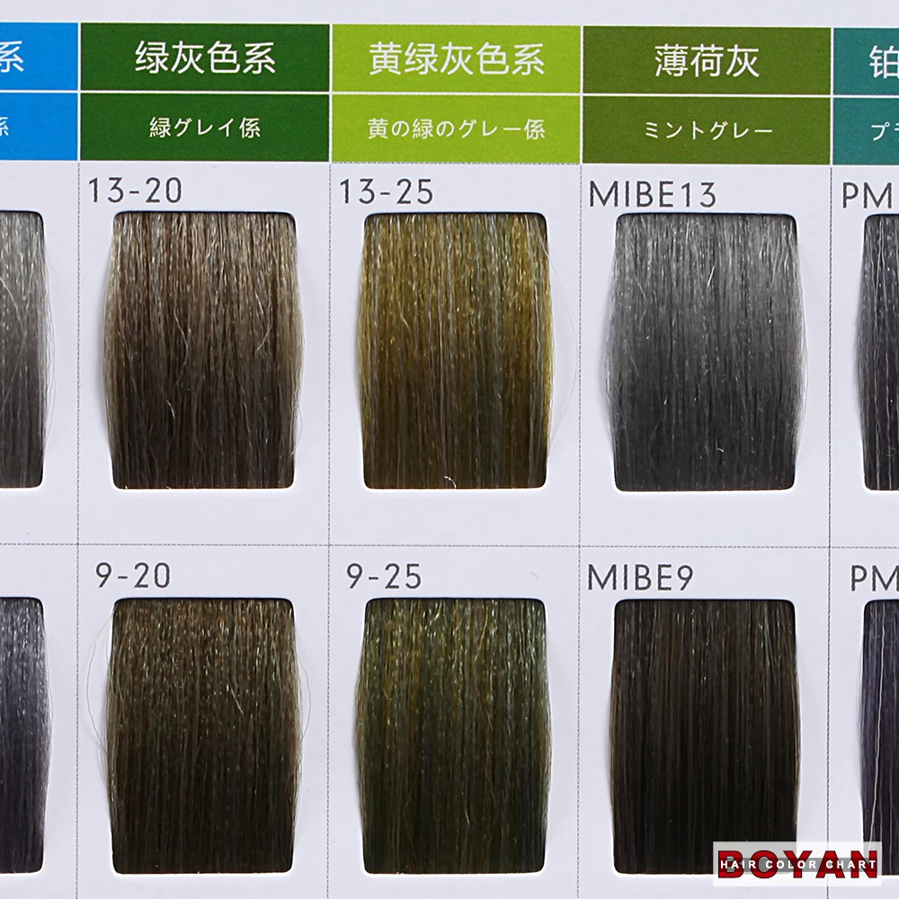 Synthetic Hair Color Chart
