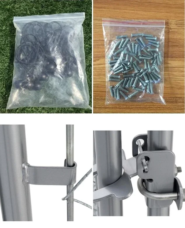 6'H Of Galvanized Large Outdoor Chain Link Dog Kennel / Pet Enclosure