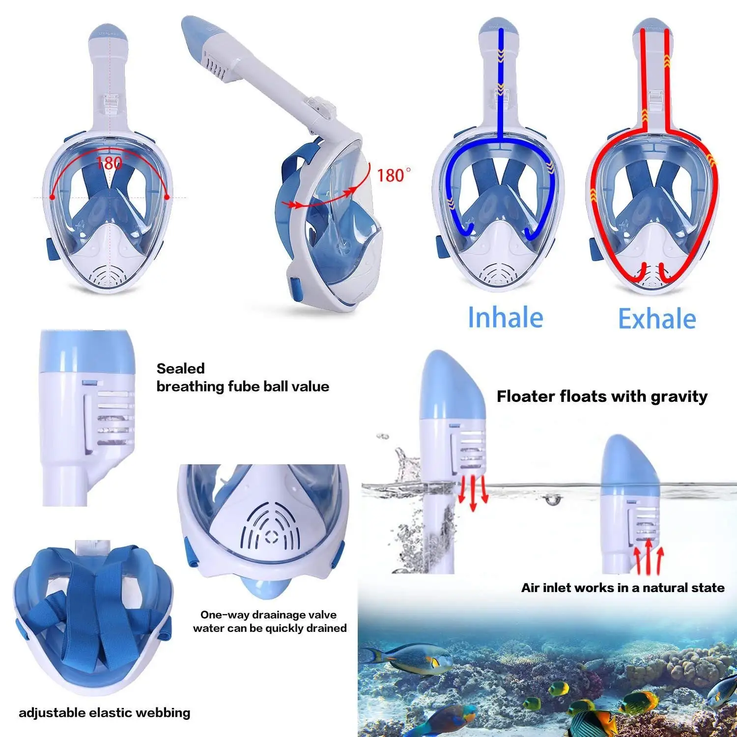 Quality Colorful Diving Masks Snokel Customized And Sets Review ...