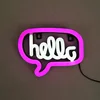 Store Front Window Hanging LED Hello There Neon Sign