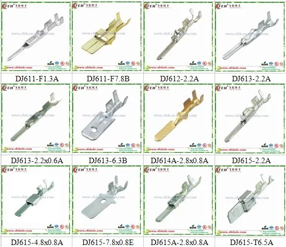 6.3 Series Male Tab Terminal Flat Terminal Lug For Electrical Cable ...