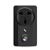Home Security 2MP 1080P AC 100V to 240V 180 Degree Wall Switch Hidden Socket Camera With One Touch calling Motion Detection