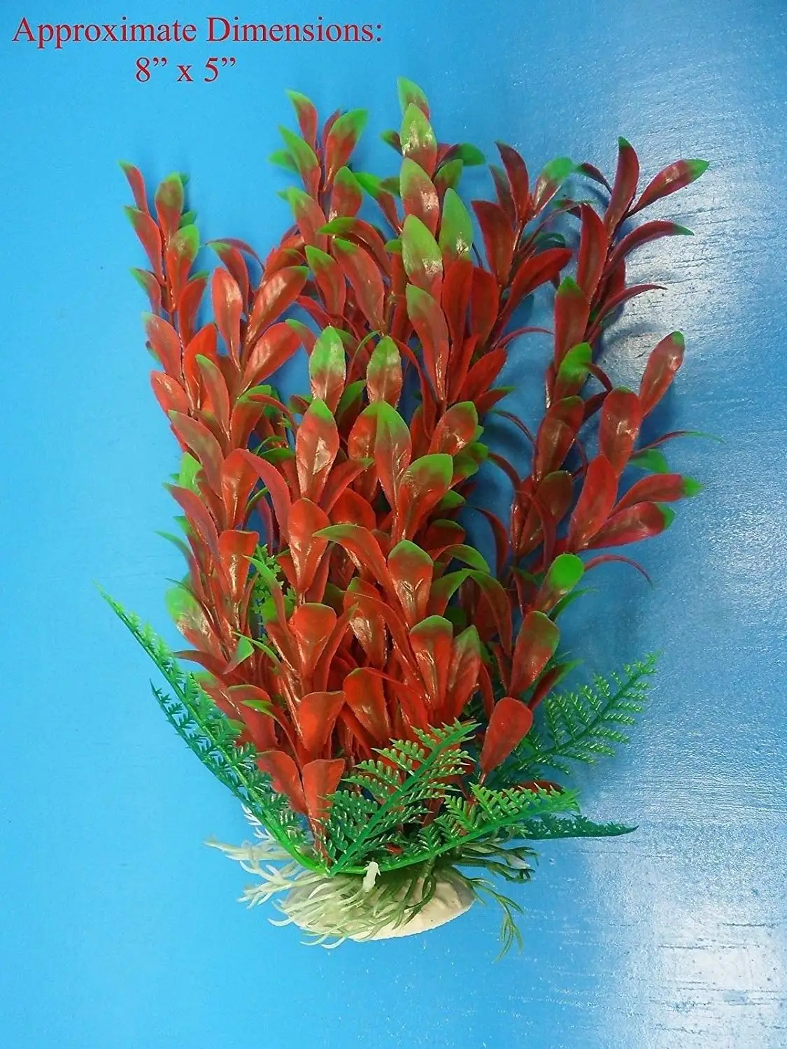Azaina_atl AQUARIUM DECORATION - PLASTIC PLANT W HEAVY BASE 34251