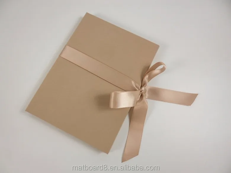 Paper Slip In Photo Folders 4x6 5x7 8x10 8x12 A4 Matboard Linen Paper