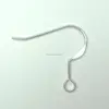 H125 Sterling Silver 925 Jewelry Findings Ear Hook Wire Flattened