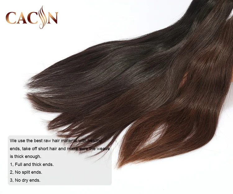 Cacin 34 Inch Straight Serena Hair Weaving Raw Virgin Indian