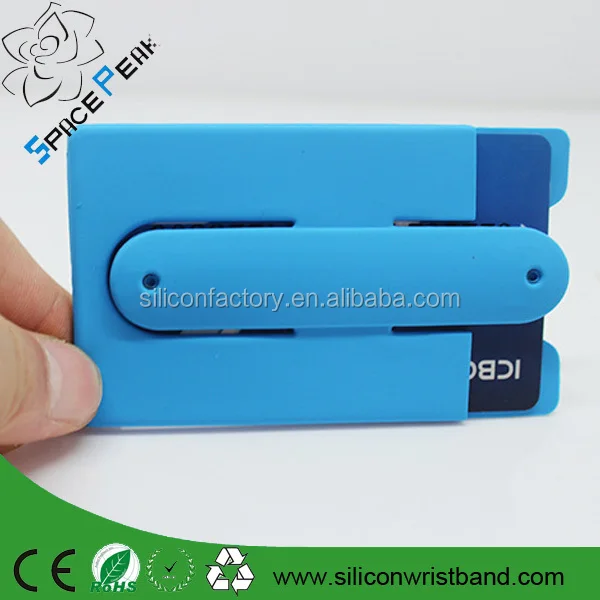 Silicone Smart Wallet Silicone Card Holder 3m 300lse Sticker Pouch For