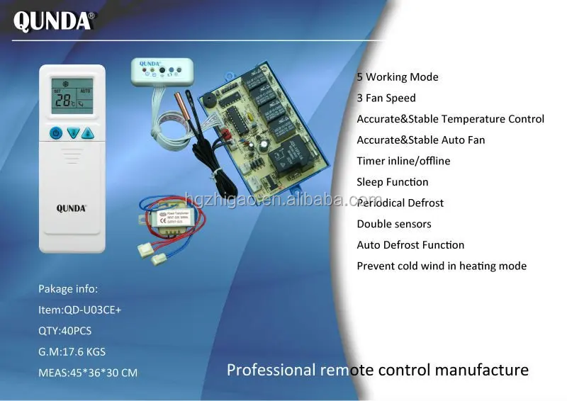 5 Working Mode 3 Fan Speed Air Conditioner Universal Control Board U03c