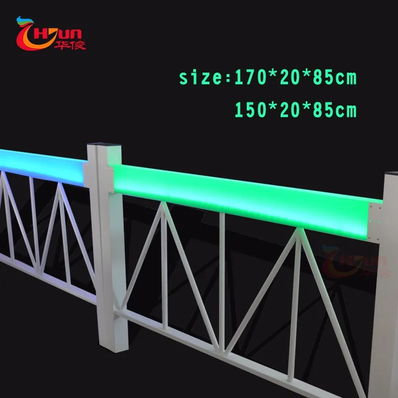 led house railing designs/led plastic railing/led waterproof house railing