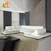 Headrest And Backrest Corner Couch Classical Design 7 Seater Genuine Leather Sofa Set Living Room Furniture