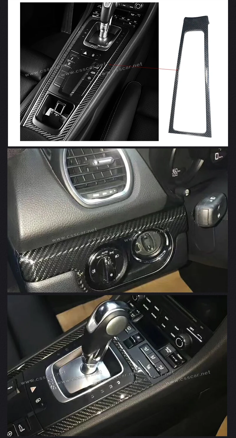 Real Carbon Fiber Interior Trim For 718 981 911 Boxster Cayman Carrera