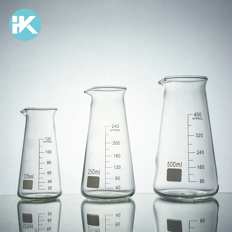 Huke Customized Lab Equipment Heat Resistant 500ml Glass Conical Beaker Buy Conical Beaker,Lab