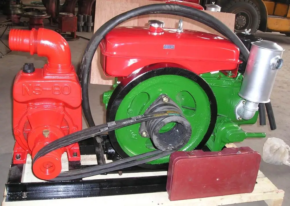 顺时针皮带连接/法兰连接柴油水泵机组