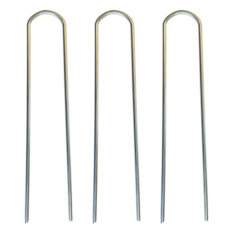 U Shaped Galvanized Staple Wire Nails - Buy Landscape Staples / U-type ...