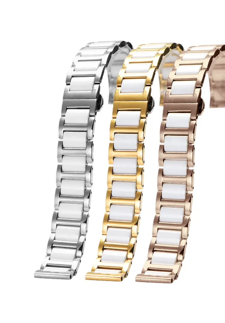 2018 Hot 22mm Gold Stainless Steel Watchband 22mm Watch Band Metal ...