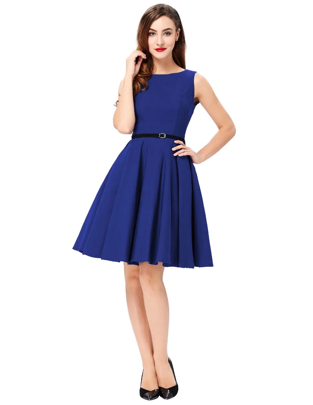 royal blue plus size dress cheap